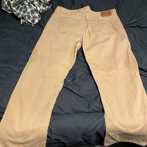 These casual dark beige pants . everyday wear or for a more dressed-up occasion